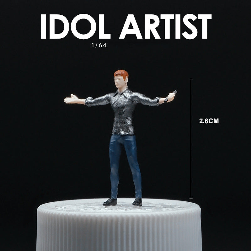 1/64 Simulation doll model miniature toy figure mini villain scene ornament prop sand table matching characters