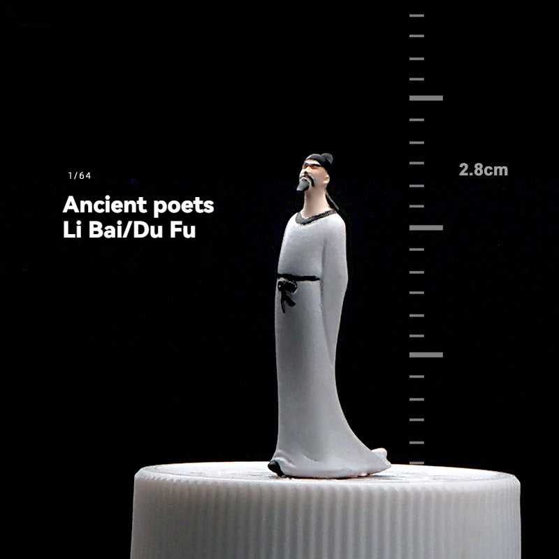 1/64 Simulation miniature resin doll model color mini villain three-dimensional collection sand table micro-shot ornament