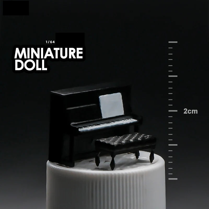 Microscopic color doll miniature doll figure model 1:64 micro-shot villain resin food game three-dimensional shooting prop