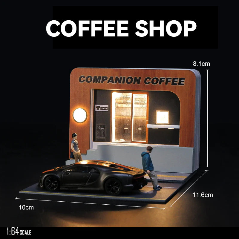 1:64 miniature scene model street scene photography props ornament three-dimensional assembly DIY