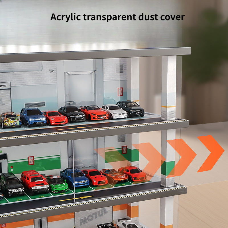 Assembled 1:64 Mini Parking Model WITH LED LIGHT