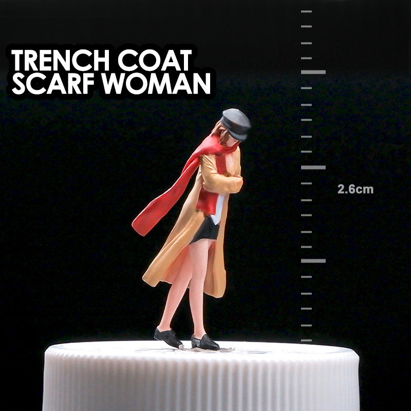 1/64 Simulation miniature resin doll model color mini villain three-dimensional collection sand table micro-shot ornament