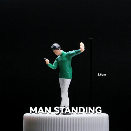 1:64 Man With Brown Cloth丨‌Figure Model Series丨Exquisite Miniature Male Model