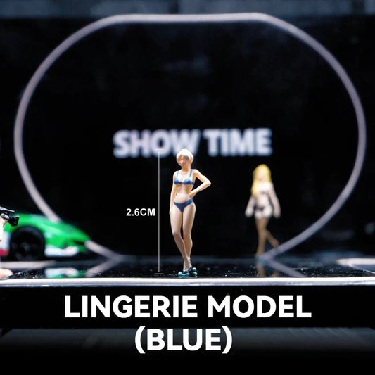 1:64Lingerie Model（blue）丨‌Figure Model Series丨Exquisite Miniature Lady Model