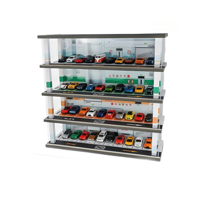 Assembled 1:64 Mini Parking Model WITH LED LIGHT