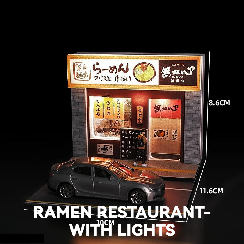 1:64Shaxian Snack-with lights丨Scene Model Series丨Asian Featured Building Scene
