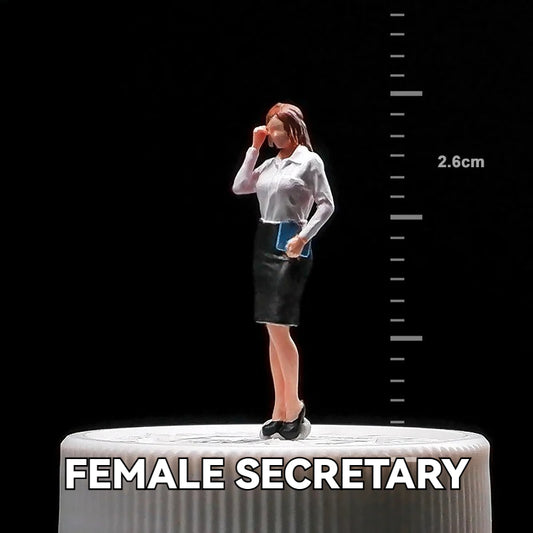 1:64 Female Secretary丨‌Figure Model Series丨Exquisite Miniature Figure Model