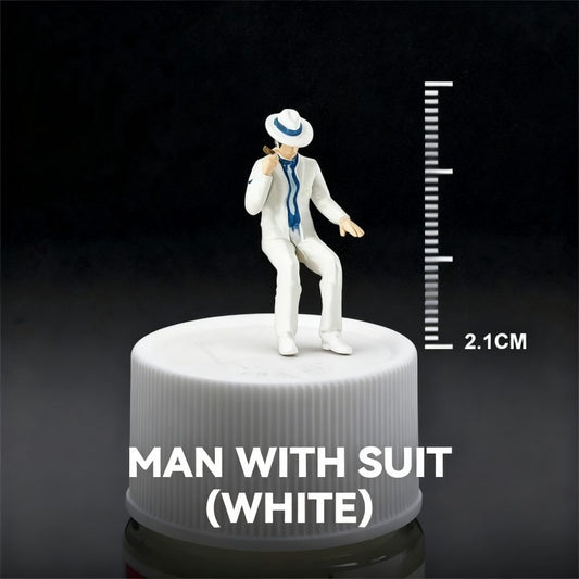 1:64 Man With Suit（white）丨‌Figure Model Series丨Exquisite Miniature Male Model