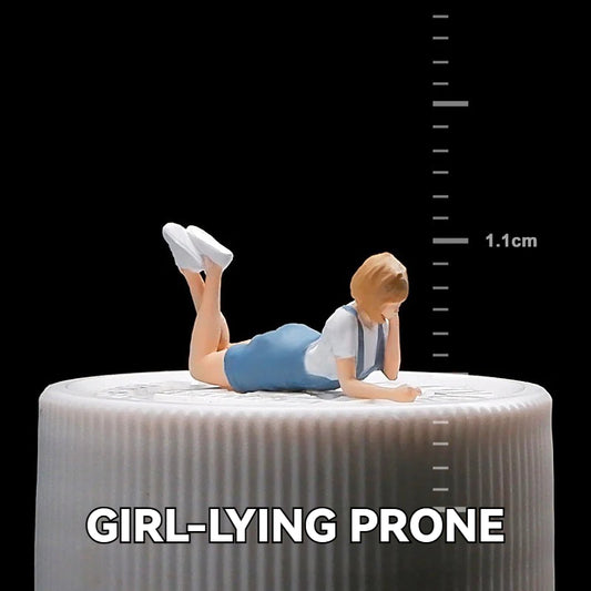 1:64 Girl-Lying Prone丨‌Figure Model Series丨Exquisite Miniature Figure Model