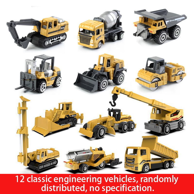 1:64 alloy car model coasting toy metal construction vehicle urban traffic children boy toys