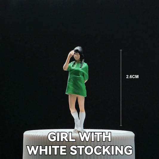 1:64 Girl With White Stocking丨‌Figure Model Series丨Exquisite Miniature Figure Model