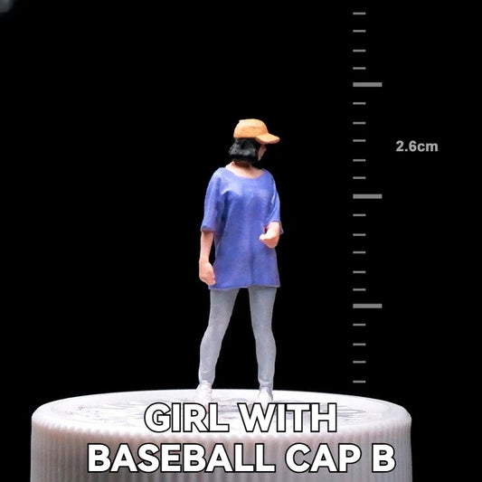 1:64 Girl With Baseball Cap B丨‌Figure Model Series丨Exquisite Miniature Figure Model