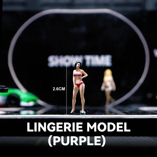 1:64Lingerie Model（purple）丨‌Figure Model Series丨Exquisite Miniature Lady Model