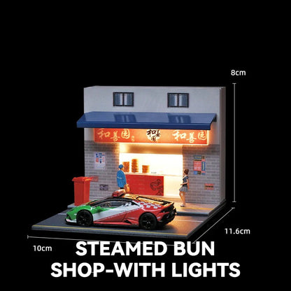 1:64Shaxian Snack-with lights丨Scene Model Series丨Asian Featured Building Scene