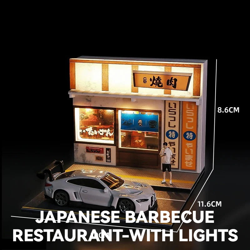 1:64Shaxian Snack-with lights丨Scene Model Series丨Asian Featured Building Scene