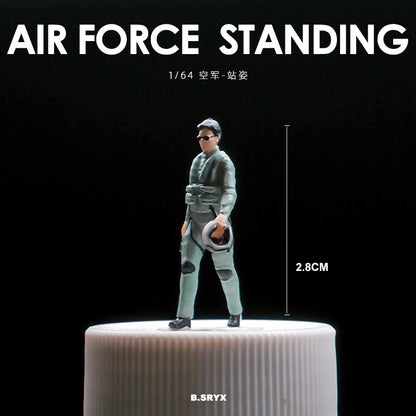 Microscopic color doll miniature doll figure model 1:64 micro-shot villain resin food game three-dimensional shooting prop
