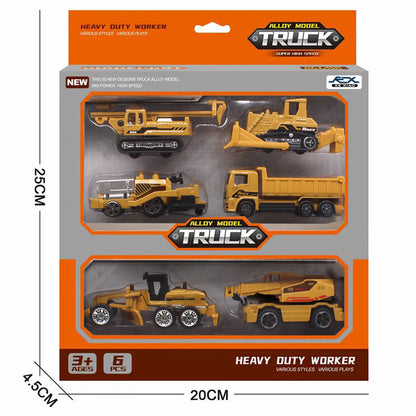 1:64 alloy car model coasting toy metal construction vehicle urban traffic children boy toys
