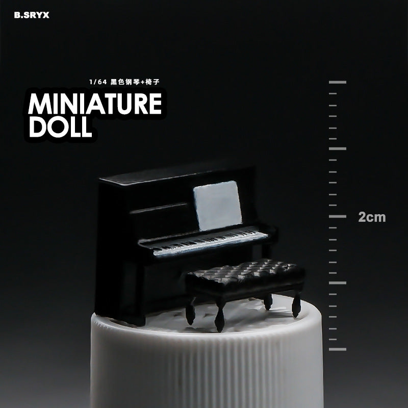 Microscopic color doll miniature doll figure model 1:64 micro-shot villain resin food game three-dimensional shooting prop