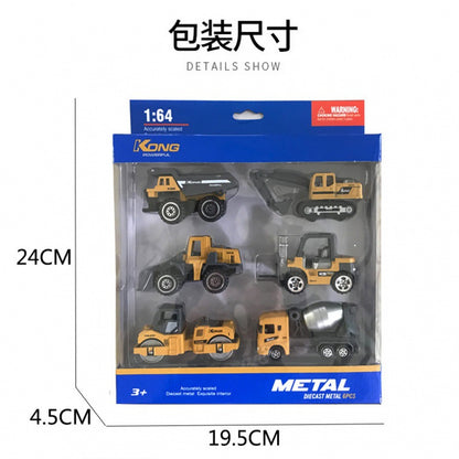 1:64 alloy car model coasting toy metal construction vehicle urban traffic children boy toys
