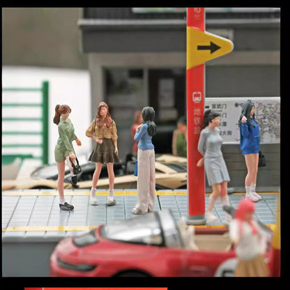 1/64 Simulation miniature resin doll model color mini villain three-dimensional collection sand table micro-shot ornament