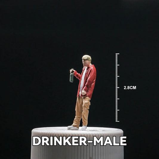 1:64 Drinker-Male丨‌Figure Model Series丨Exquisite Miniature Figure Model