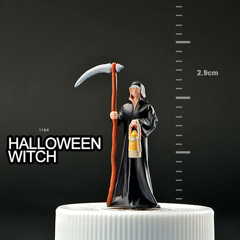 1/64 Simulation miniature resin doll model color mini villain three-dimensional collection sand table micro-shot ornament