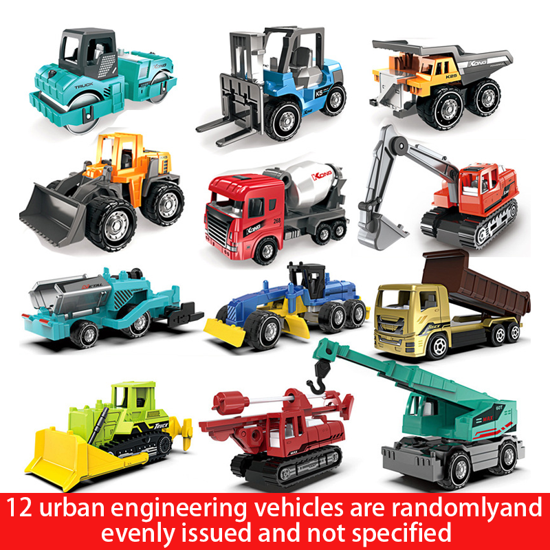 1:64 alloy car model coasting toy metal construction vehicle urban traffic children boy toys