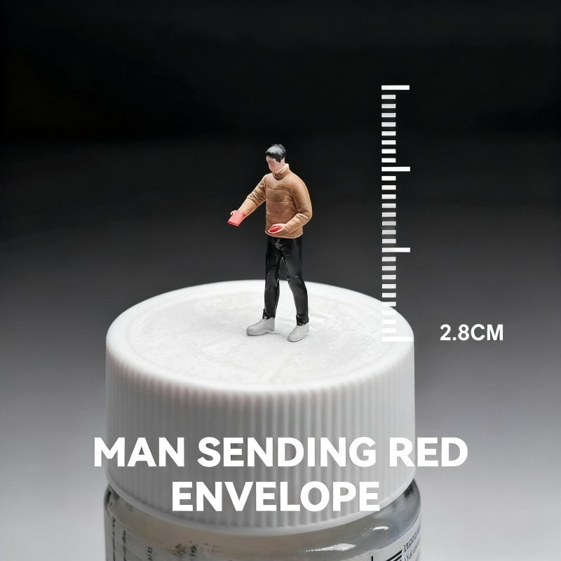 1:64 Man With Brown Cloth丨‌Figure Model Series丨Exquisite Miniature Male Model