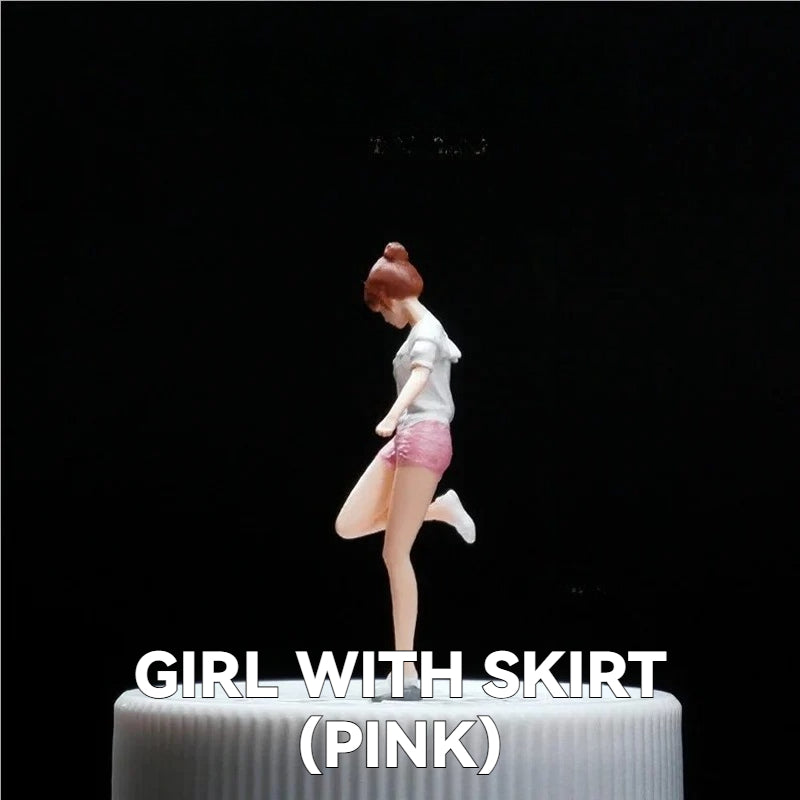 1:64 Girl With Skirt丨‌Figure Model Series丨Exquisite Miniature Girl Model