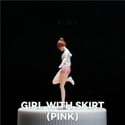 1:64 Girl With Skirt丨‌Figure Model Series丨Exquisite Miniature Girl Model