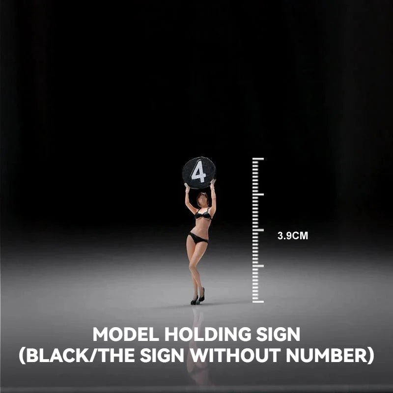 1:64 Lingerie Model（black）丨‌Figure Model Series丨Exquisite Miniature Lady Model