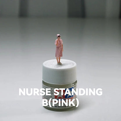 1:64Nurse-Standing B（pink）丨‌Figure Model Series丨The Most Comprehensive Career Guide
