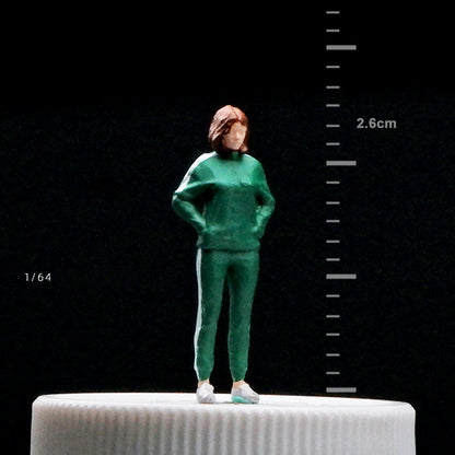 1/64 Simulation miniature resin doll model color mini villain three-dimensional collection sand table micro-shot ornament